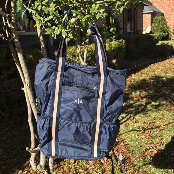 Mark & Graham Navy Backpack Tote - Picture 9 of 10